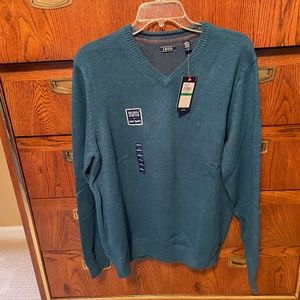 Izod Men's Teal Sweater